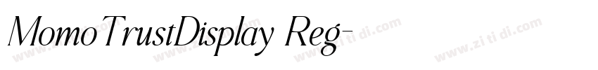 MomoTrustDisplay Reg字体转换 MomoTrustDisplay Reg字体转换